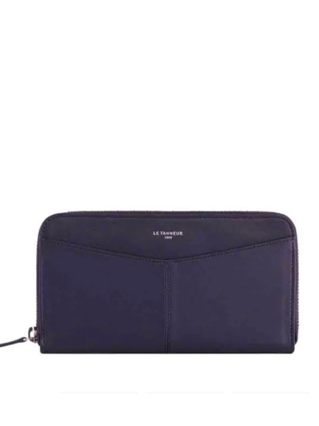 Le Tanneur Navy Leather Zip Wallet — image 7 of 8
